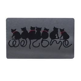 Conceptum Felpudo Pvc Red Collars Multicolor 40 x 60 cm
